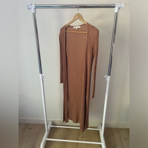 Lovers & Friends Brown Slit Long Cardigan Size‎ XS